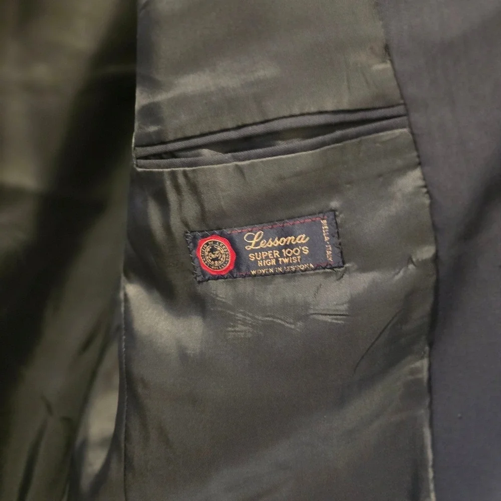 Vito Rufulo Men's‎ Charcoal Gray Wool Blend Suit Jacket Blazer Made in Italy M